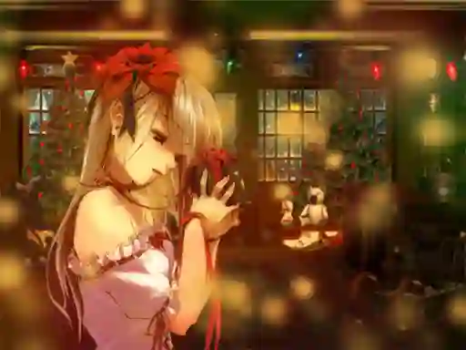 Jwèt Anime Christmas Jigsaw Puzzle 2 sou entènèt