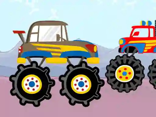 Jwèt Fun Monster Trucks Jigsaw sou entènèt