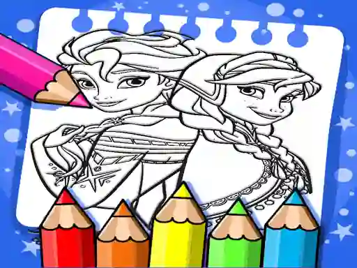 Jwèt Frozen Coloring Book sou entènèt