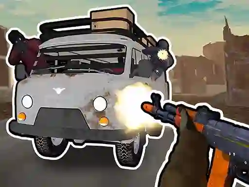 Jwèt Road Chase. Shooter Realistic Guns sou entènèt