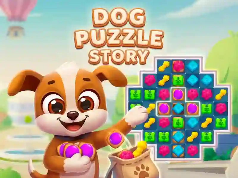 Jwèt Dog Puzzle Story sou entènèt