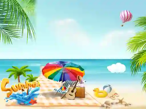 Jwèt Summer Beach Slide sou entènèt