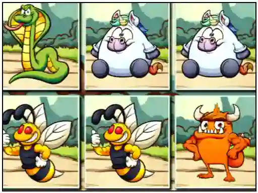 Jwèt Animals Memo Match sou entènèt