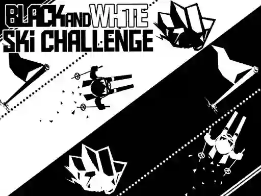 Jwèt Black and White Ski Challenge sou entènèt