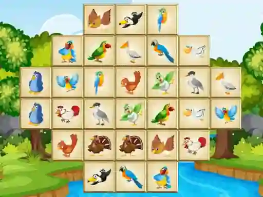 Jwèt Birds Mahjong Deluxe sou entènèt