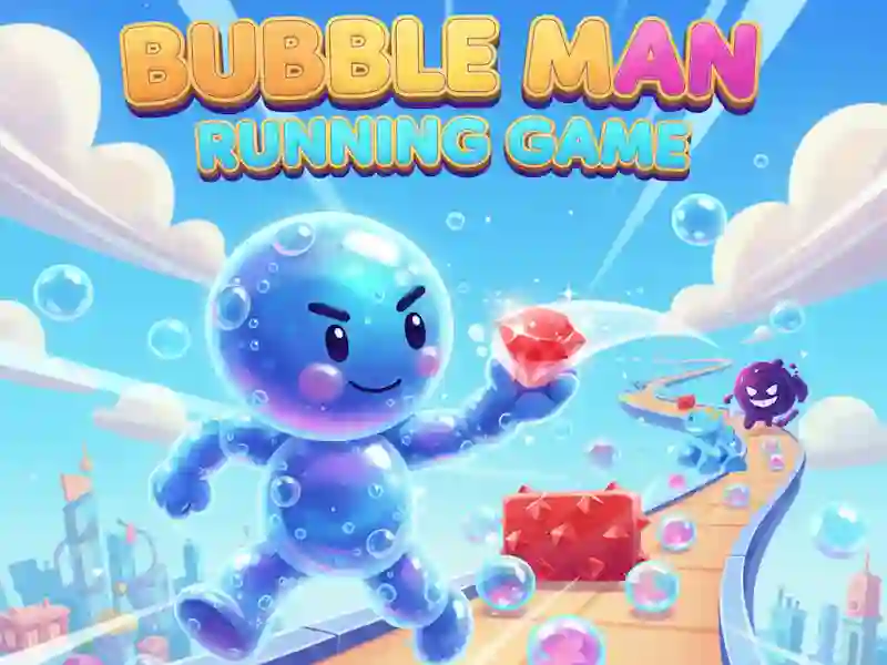Jwèt Bubble Man Running Game sou entènèt