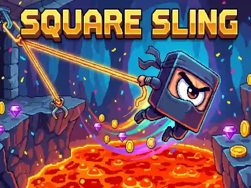 Jwèt Square Sling sou entènèt