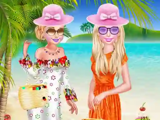 Jwèt BFF Spring Beach Holiday sou entènèt