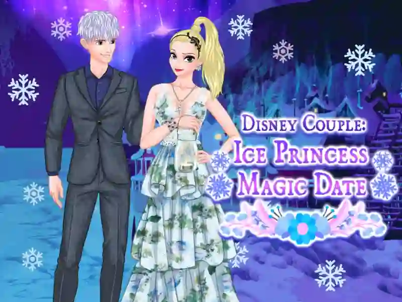 Jwèt Ice Couple Princess Magic Date sou entènèt