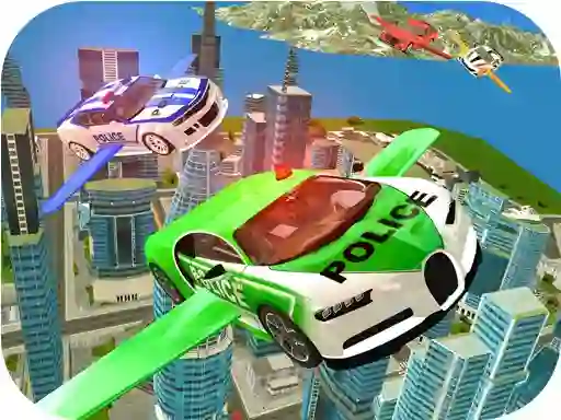 Jwèt Flying Police Car Simulator sou entènèt