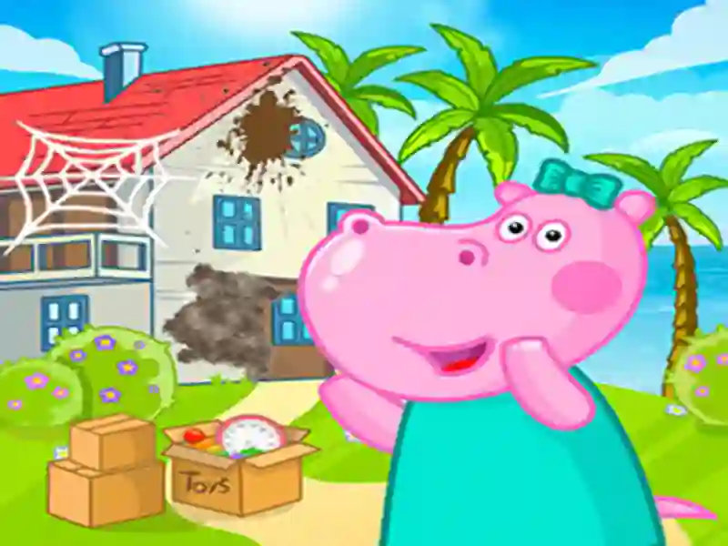 Jwèt Kids Home Cleanup sou entènèt