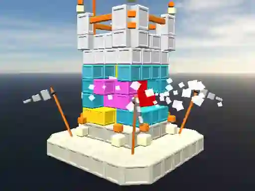 Jwèt Castle Block Destruction sou entènèt