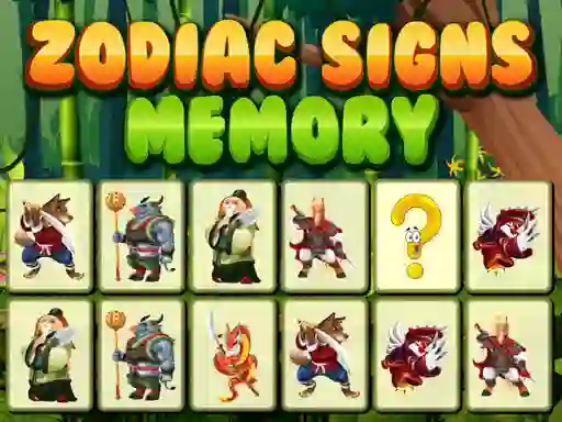 Jwèt Zodiac Signs Memory sou entènèt