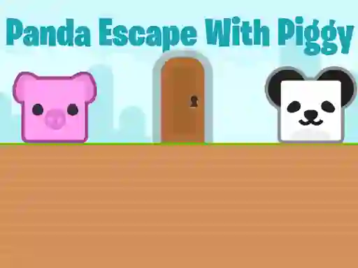 Jwèt Panda Escape With Piggy sou entènèt