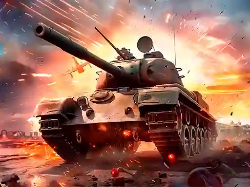 Jwèt Battle Tanks Firestorm sou entènèt