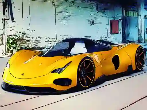 Jwèt Futuristic Car Models sou entènèt