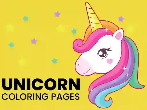Jwèt Unicorn Coloring Pages sou entènèt