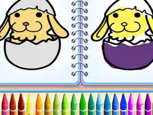 Jwèt Coloring Bunny Book sou entènèt