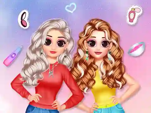Jwèt Besties Makeover Salon sou entènèt