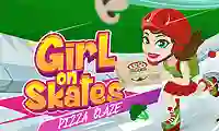 Jwèt Girl on Skates Pizza Mania sou entènèt