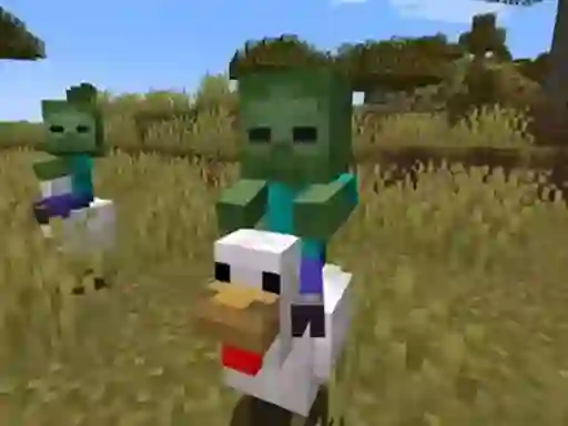 Jwèt Chicken Jockey hidden lava chicken 2 sou entènèt