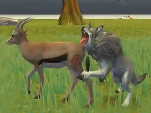 Jwèt Wolf Life Simulator sou entènèt