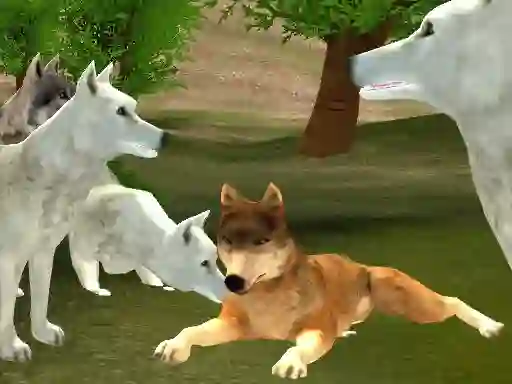 Jwèt Wild Wolves Hunger Attack sou entènèt