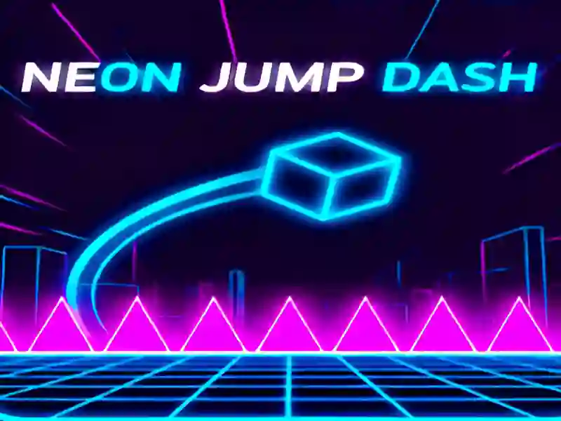 Jwèt Neon Jump Dash sou entènèt