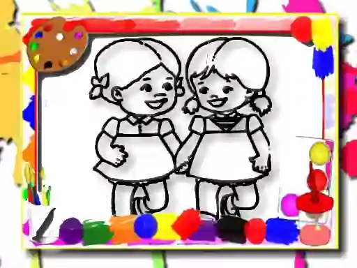 Jwèt Kids Coloring Time sou entènèt
