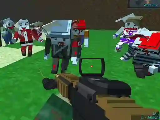 Jwèt Blocky Combat SWAT Survival 10 sou entènèt