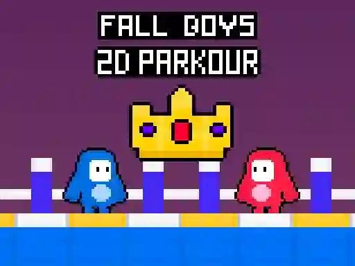 Jwèt Fall Boys 2D Parkour sou entènèt