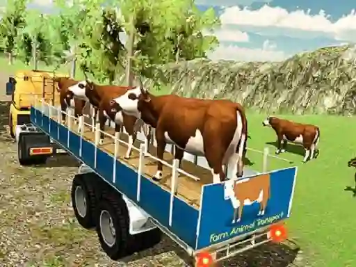 Jwèt Offroad Animal Truck Transport sou entènèt