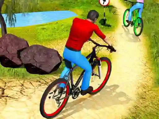 Jwèt Uphill Offroad Bicycle Rider sou entènèt