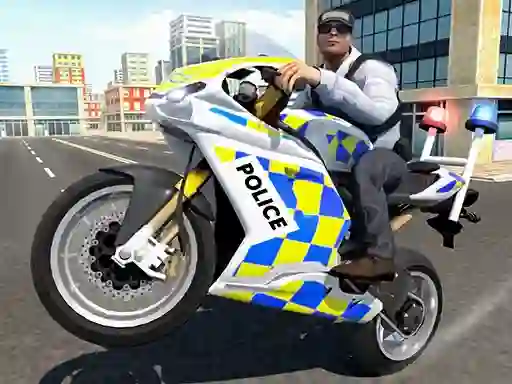 Jwèt Police Chase Motorbike Driver sou entènèt