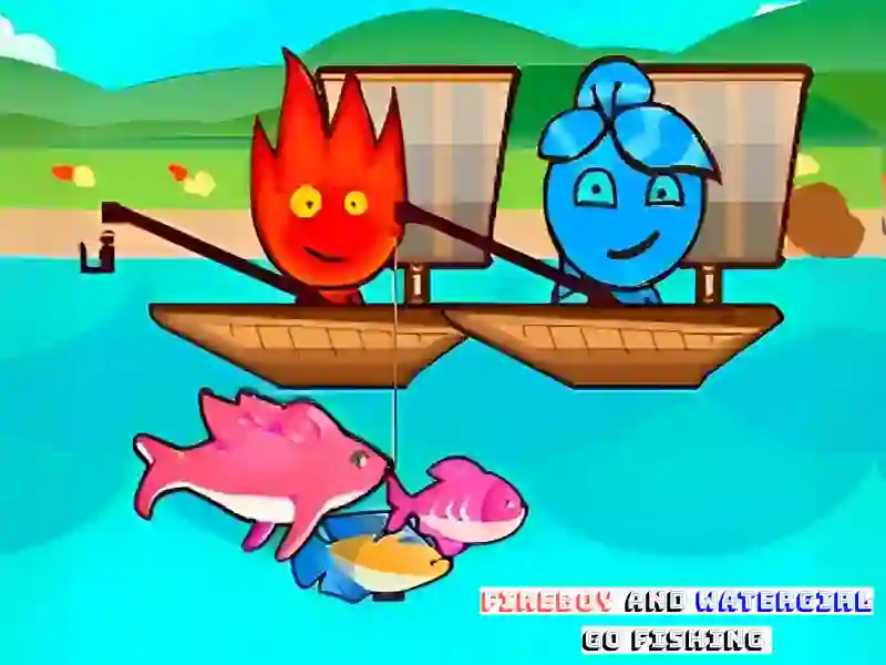 Jwèt FireBoy And WaterGirl Go Fishing sou entènèt