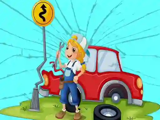 Jwèt Broken Cars Jigsaw sou entènèt