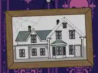 Jwèt Halloween House Maker sou entènèt
