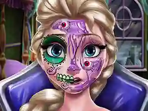 Jwèt Elsa Scary Halloween Makeup sou entènèt