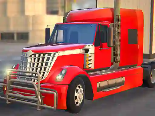 Jwèt American Truck Car Driving sou entènèt