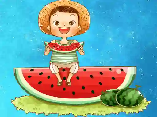 Jwèt Watermelon and Drinks Puzzle sou entènèt