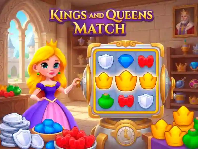 Jwèt Kings and Queens Match sou entènèt