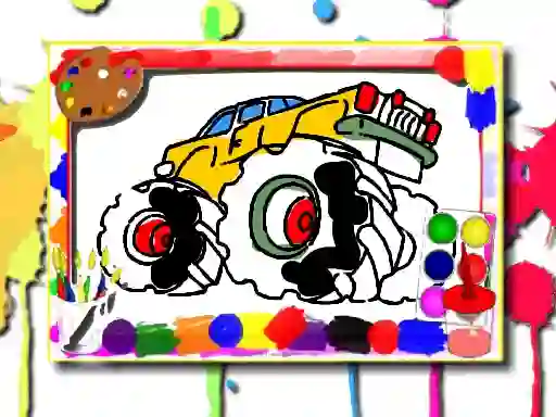 Jwèt Monster Truck Coloring Book sou entènèt