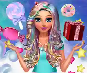 Jwèt Katie's Candy Look sou entènèt