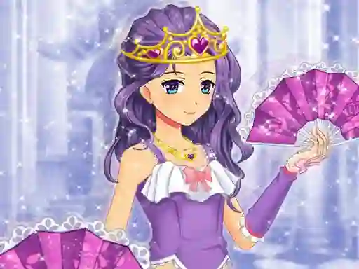 Jwèt Anime Princess Dress Up Game sou entènèt