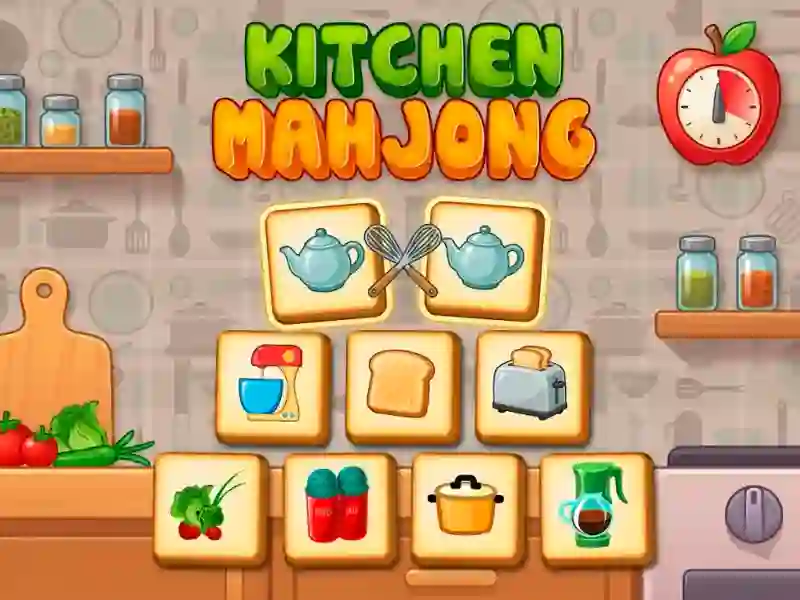 Jwèt Kitchen mahjong sou entènèt