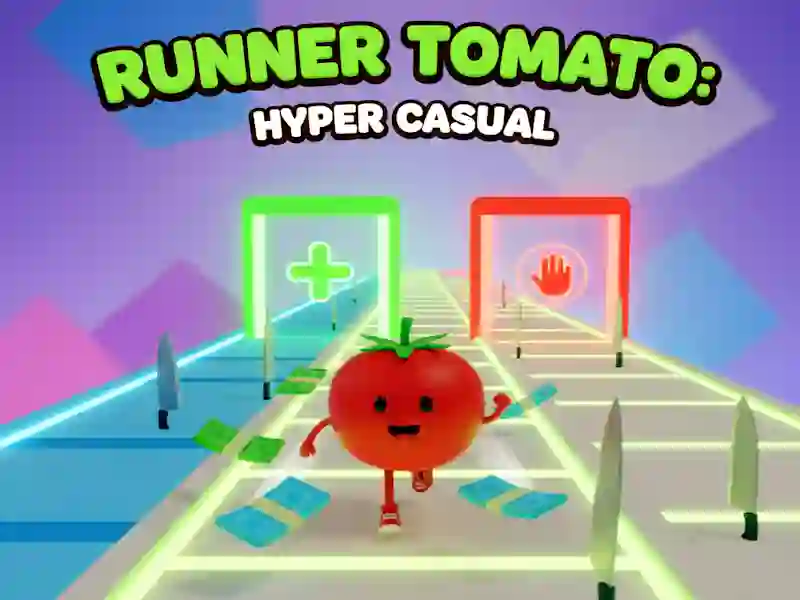 Jwèt Runner Tomato: Hyper Casual sou entènèt
