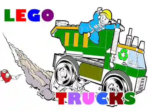 Jwèt Lego Trucks Coloring sou entènèt