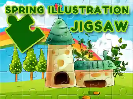 Jwèt Spring Illustration Jigsaw sou entènèt