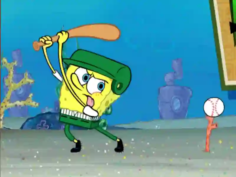 Jwèt SpongeBob SquarePants Spring Training sou entènèt
