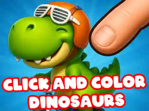 Jwèt Click And Colors Dinosaurs sou entènèt
